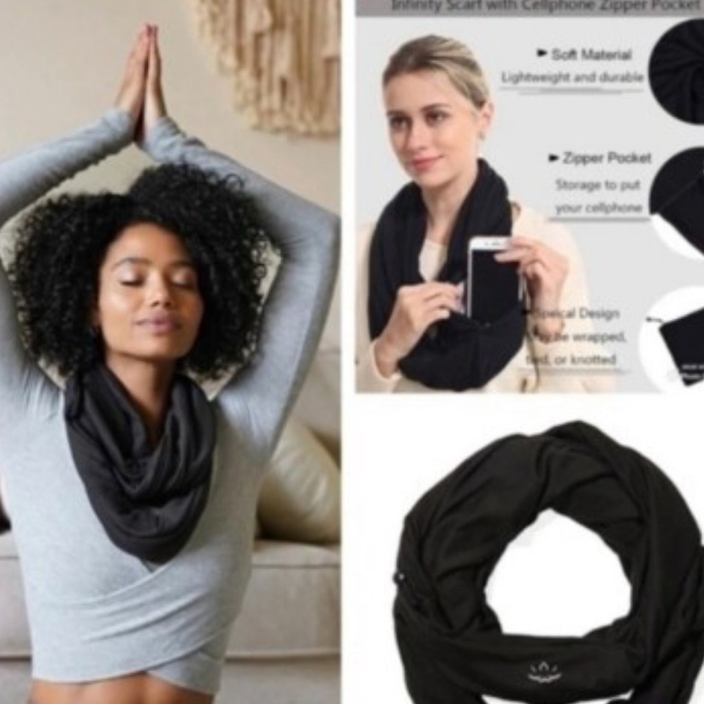 Beyond Yoga‎ Infinity Scarf with Accessory Pocket